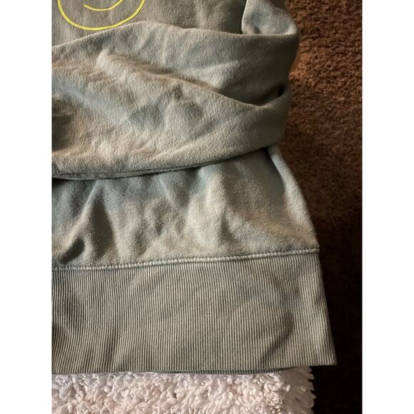 Thereabouts Girls Sz. 2xl (20) Green Emoji Sweatshirt. Soft, Cute - Picture 6 of 8